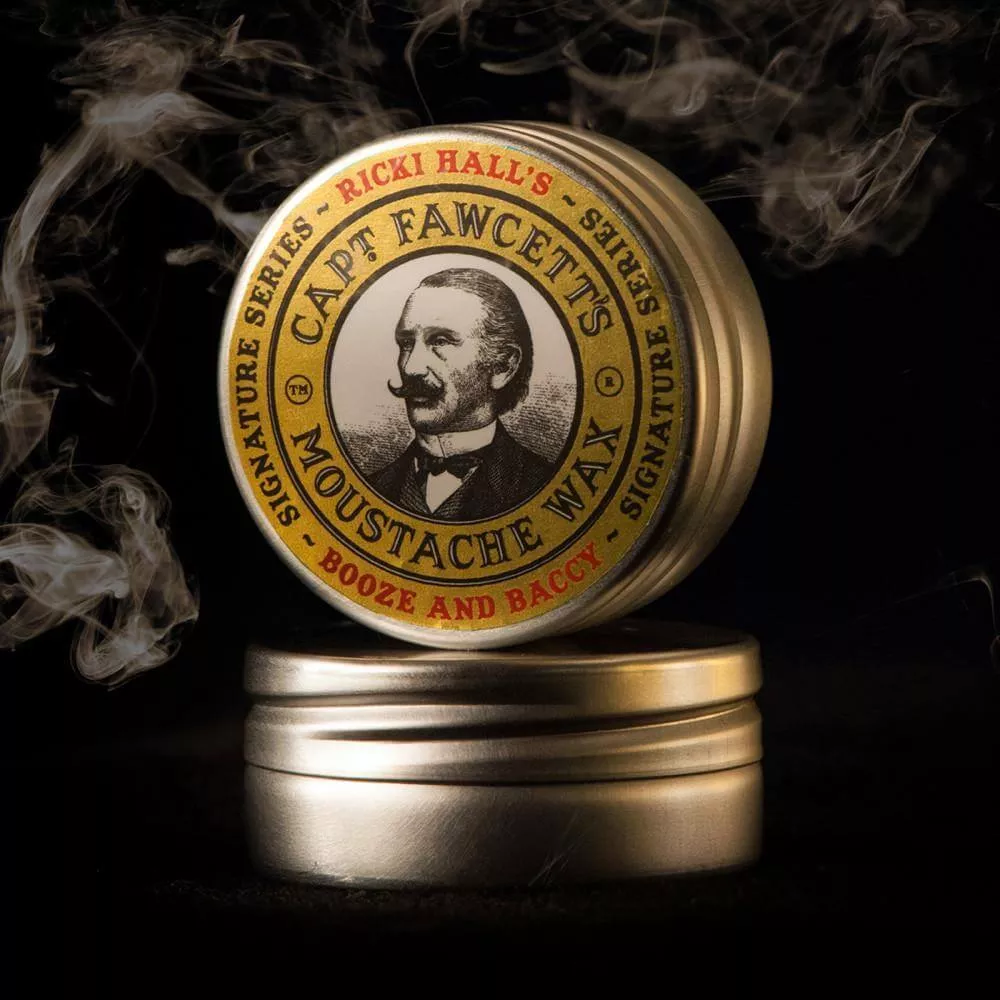 Captain Fawcett Ricki Hall Booze & Baccy Moustache Wax 15ml